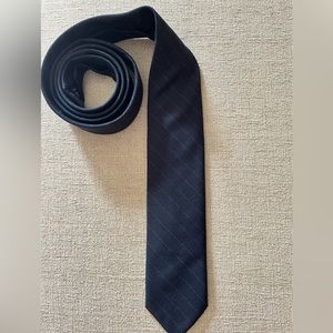 J Crew wool navy pinstripe tie